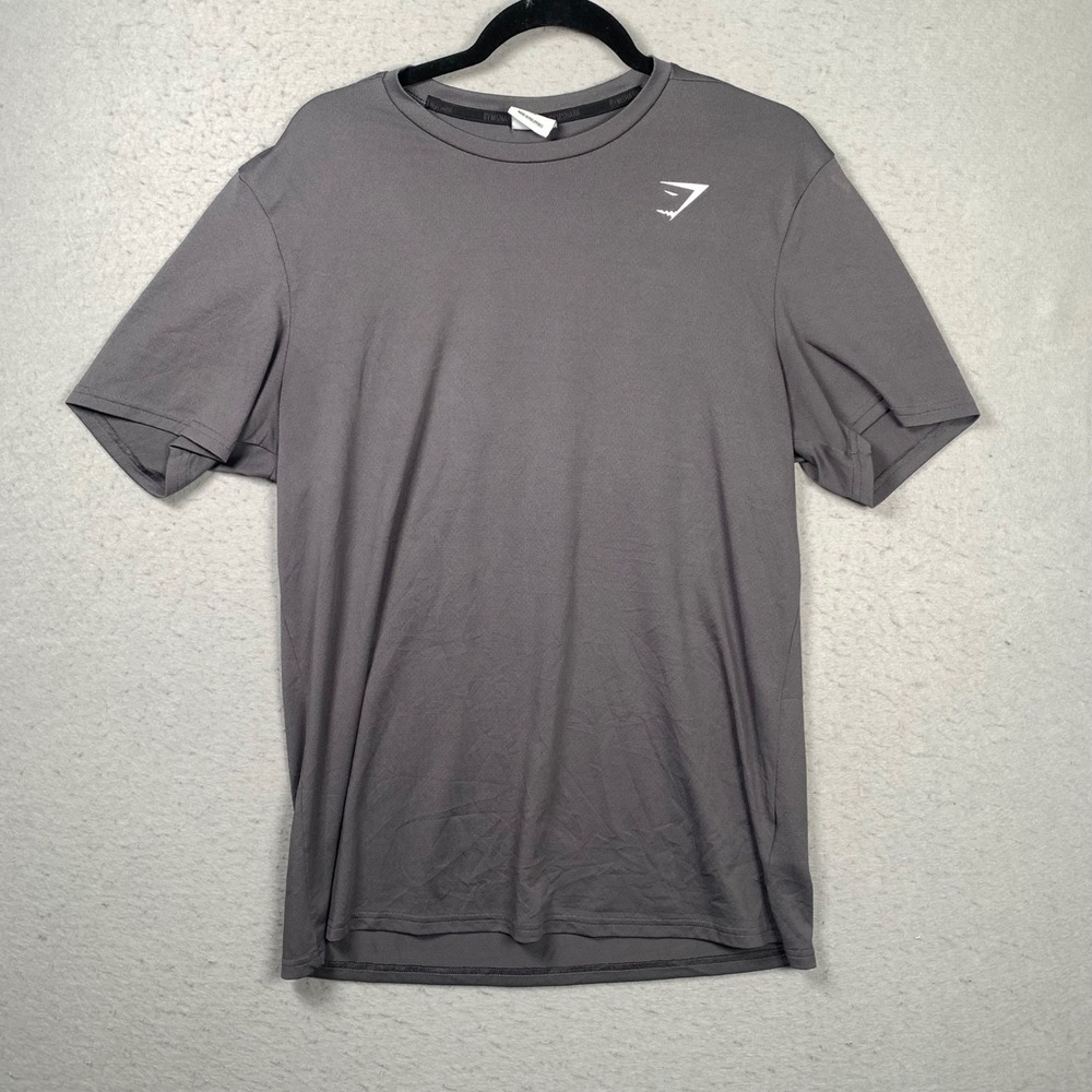 Gymshark Arrival Shirt Mens XL Gray Short Sleeve Performance Workout Training